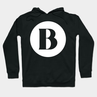 B (Letter Initial Monogram) Hoodie